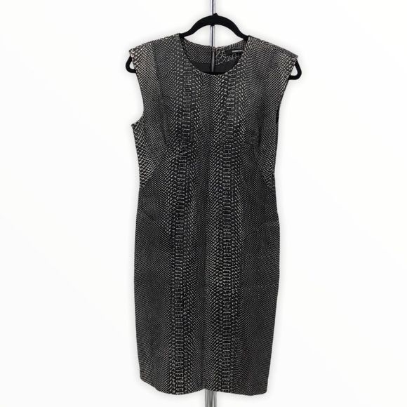 Kimberly Ovitz Snakeskin Embossed Leather Dress - Picture 1 of 14